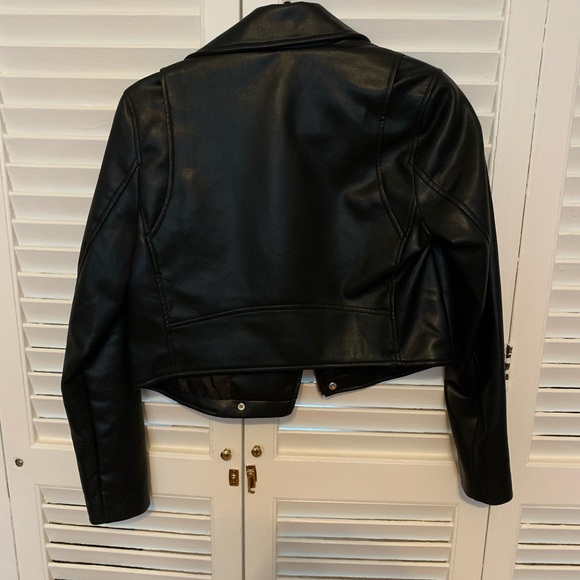 Mango Faux Leather Jacket - Picture 8 of 15